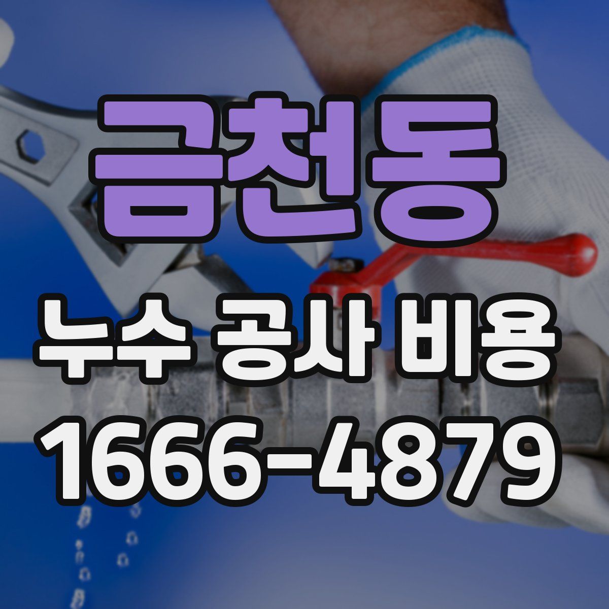 금천동 누수 공사 비용