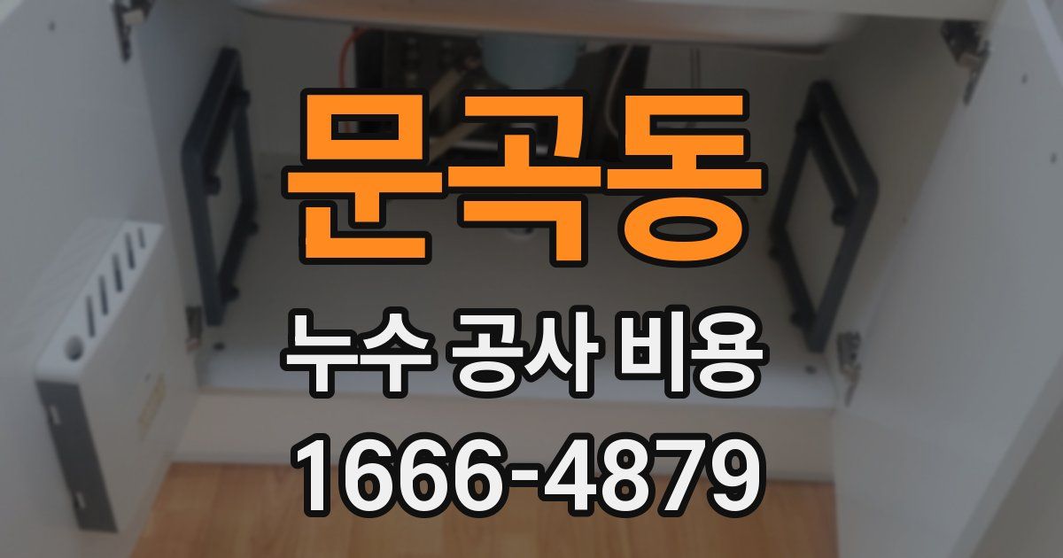 문곡동 누수 공사 비용