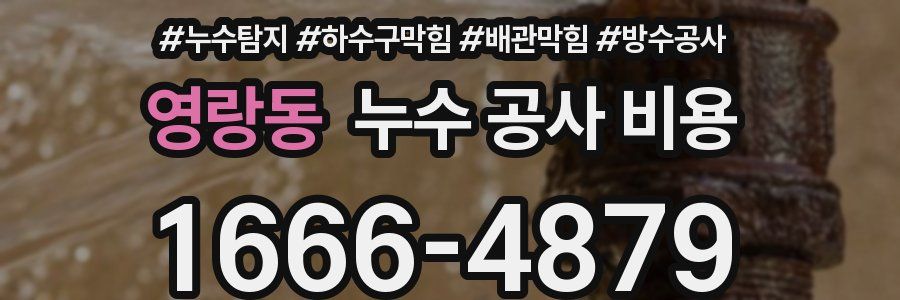영랑동 누수 공사 비용