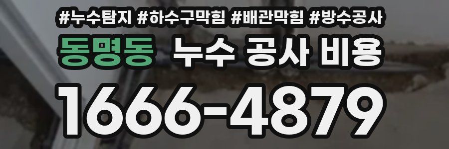 동명동 누수 공사 비용