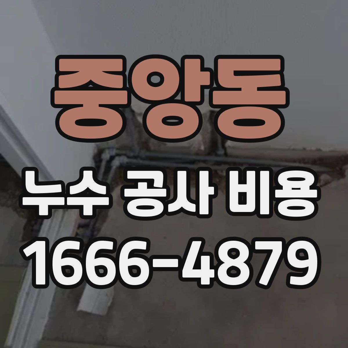 중앙동 누수 공사 비용