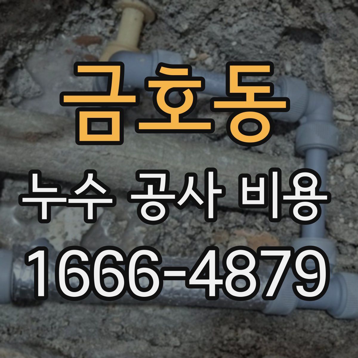 금호동 누수 공사 비용