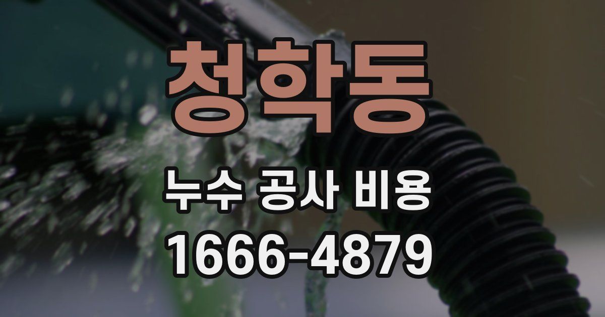 청학동 누수 공사 비용