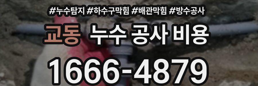 교동 누수 공사 비용