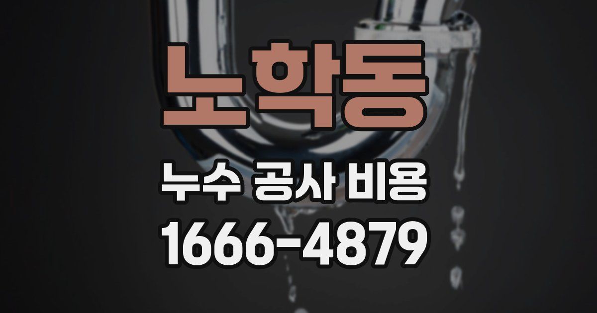 노학동 누수 공사 비용