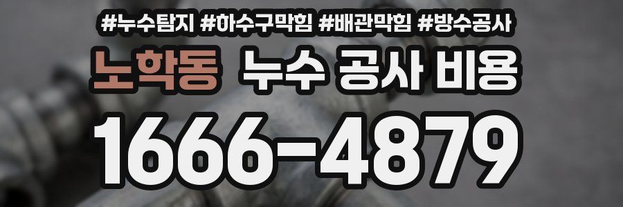 노학동 누수 공사 비용