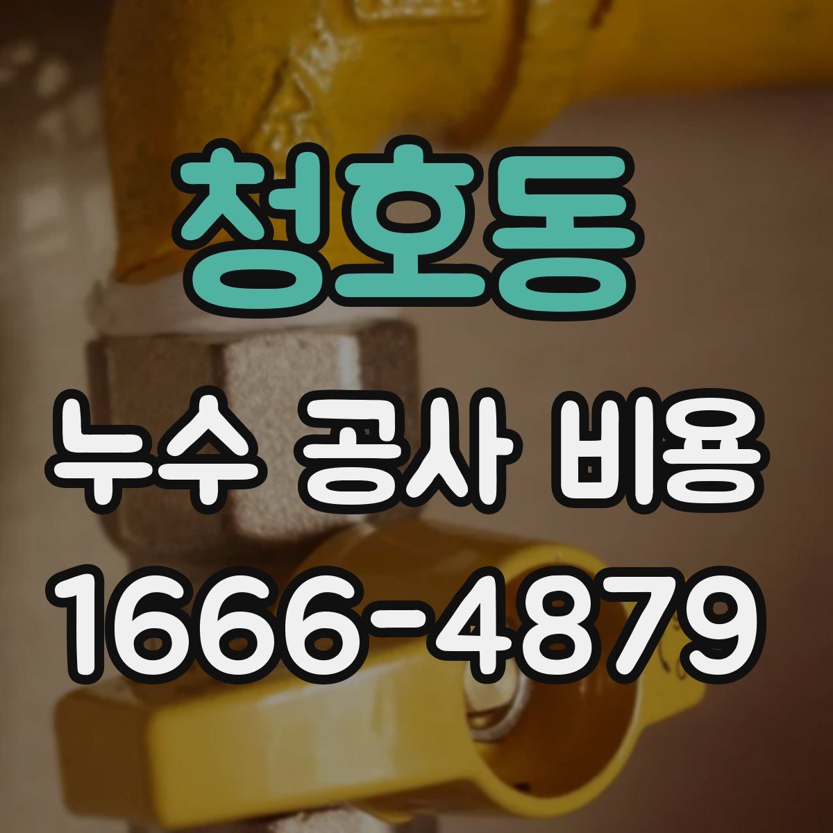 청호동 누수 공사 비용