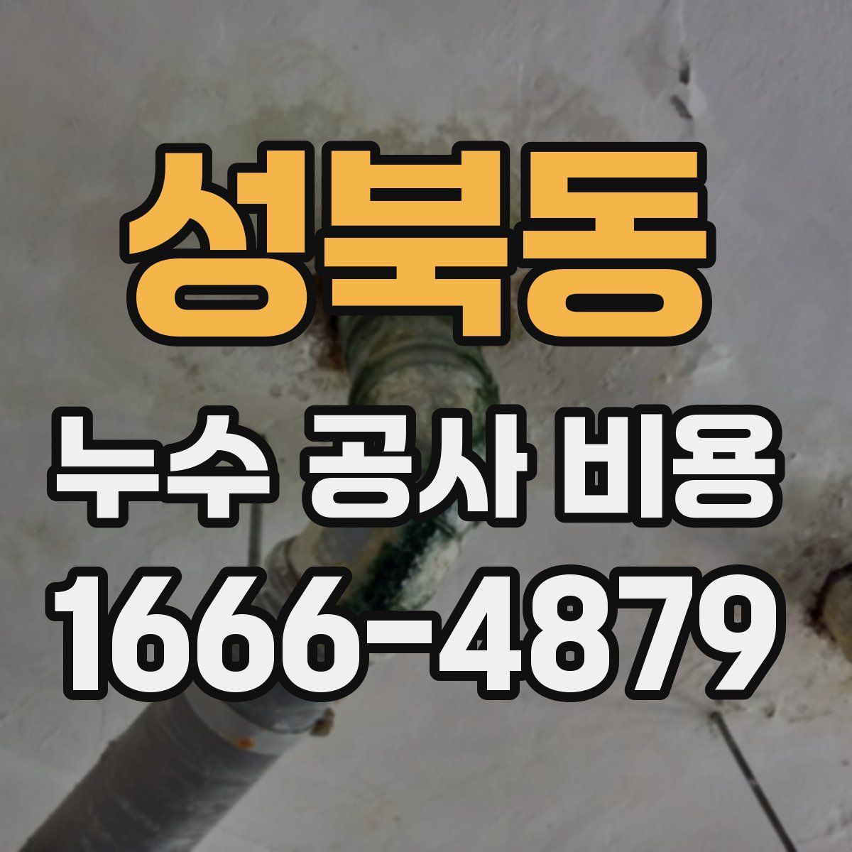 성북동 누수 공사 비용