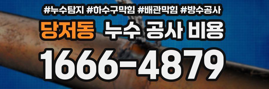 당저동 누수 공사 비용
