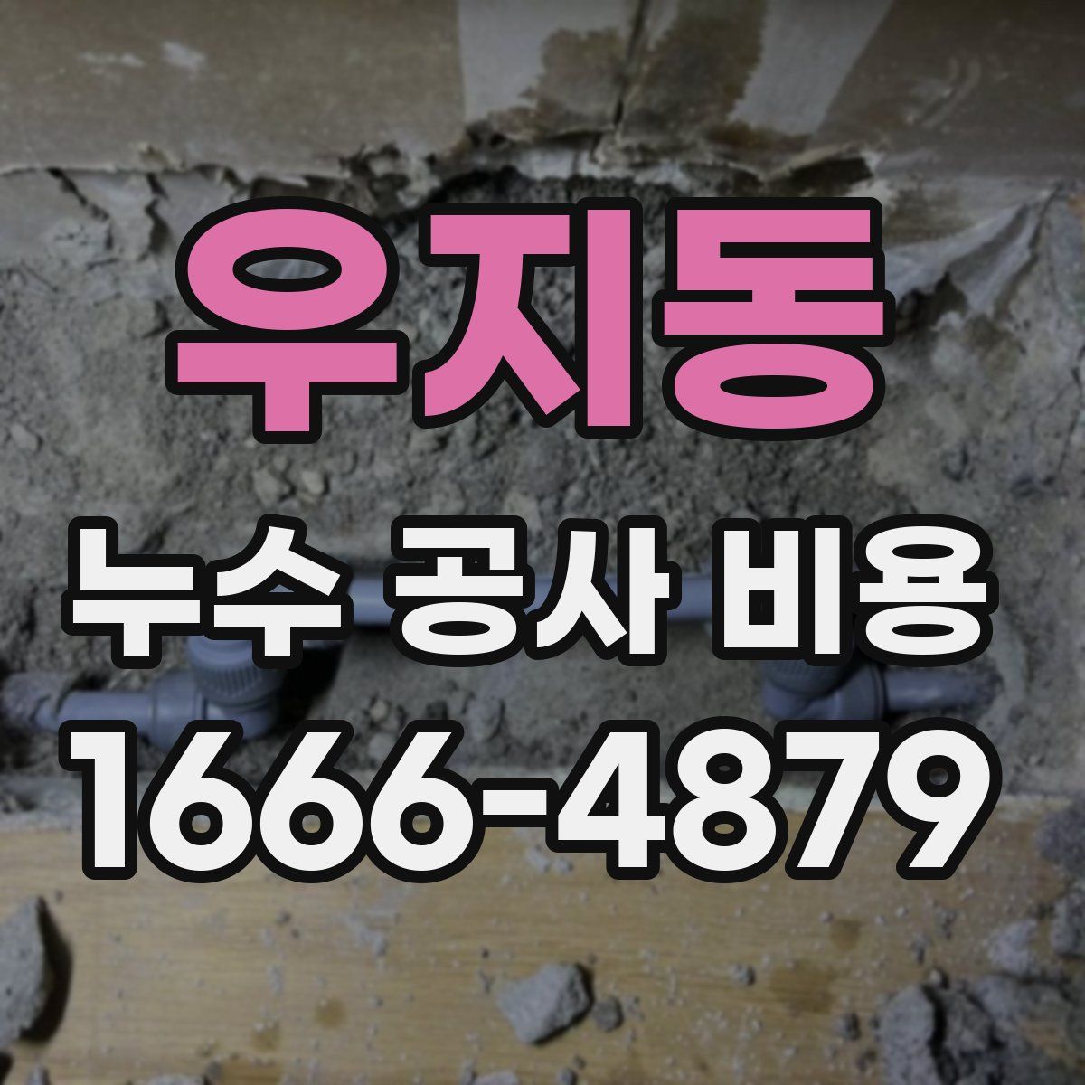 우지동 누수 공사 비용