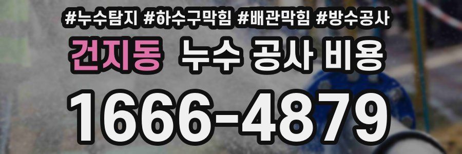 건지동 누수 공사 비용
