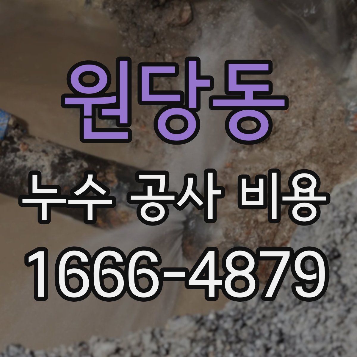 원당동 누수 공사 비용