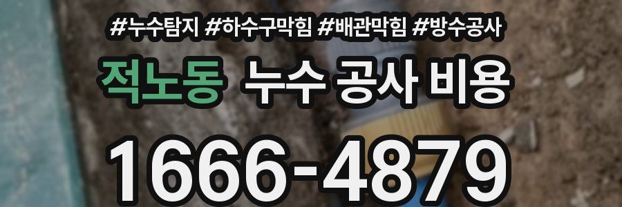 적노동 누수 공사 비용