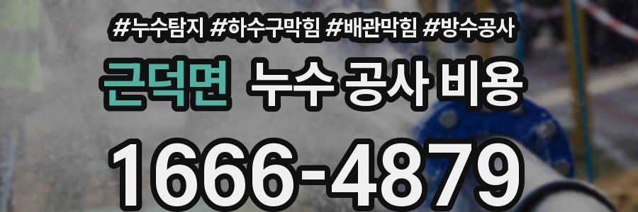 근덕면 누수 공사 비용