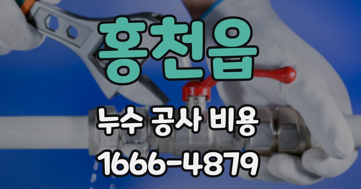 홍천읍 누수 공사 비용