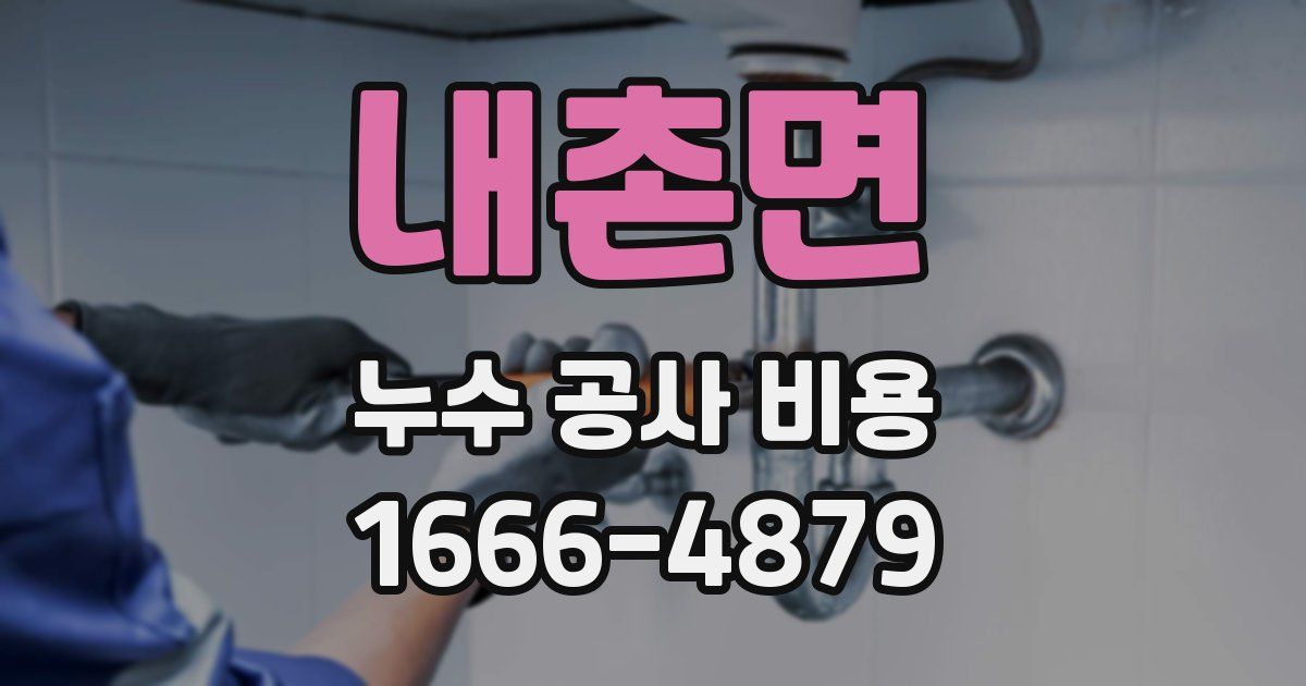 내촌면 누수 공사 비용