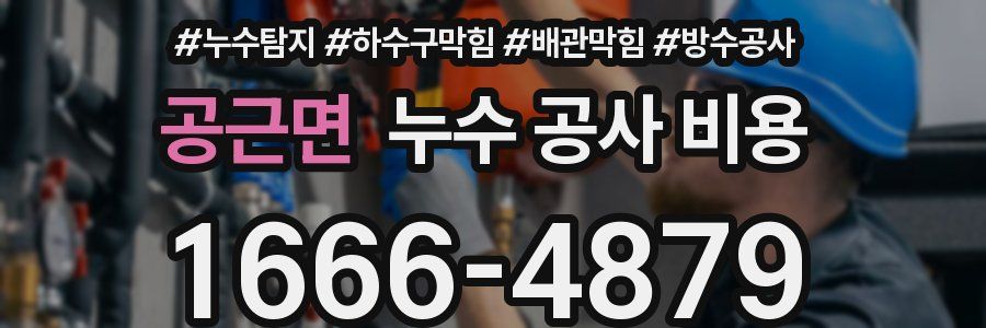 공근면 누수 공사 비용