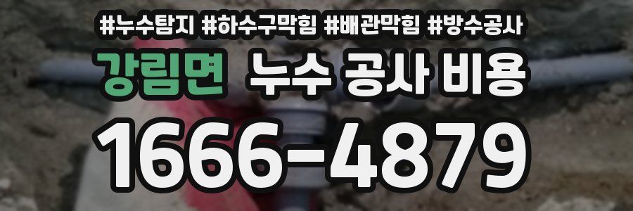 강림면 누수 공사 비용