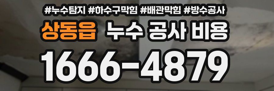 상동읍 누수 공사 비용