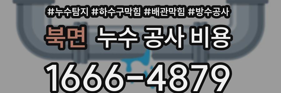 북면 누수 공사 비용