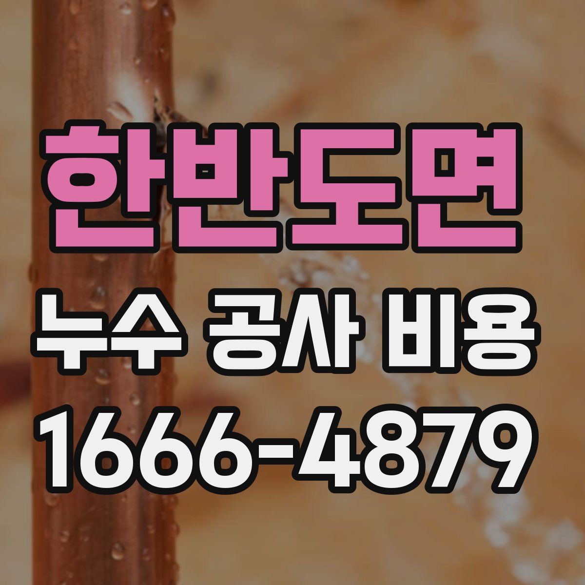 한반도면 누수 공사 비용