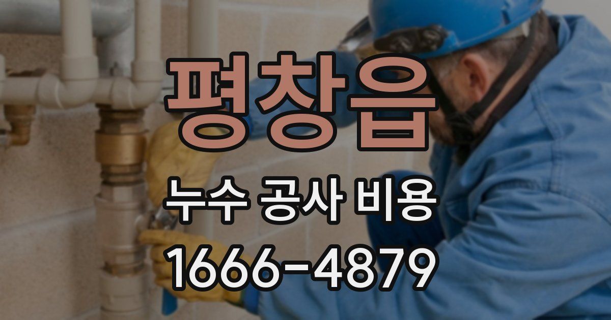평창읍 누수 공사 비용