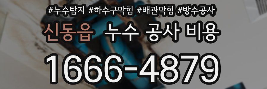 신동읍 누수 공사 비용