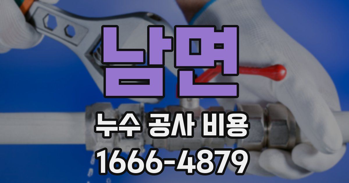 남면 누수 공사 비용