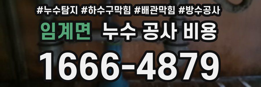 임계면 누수 공사 비용