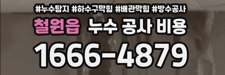 철원읍 누수 공사 비용