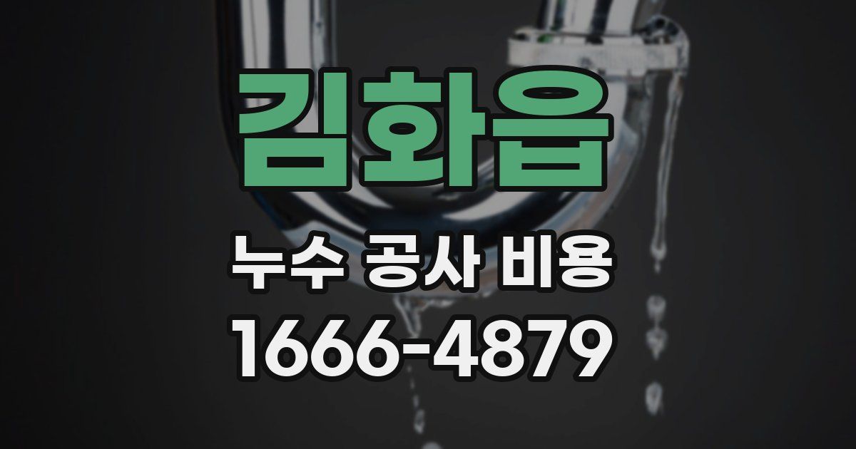 김화읍 누수 공사 비용