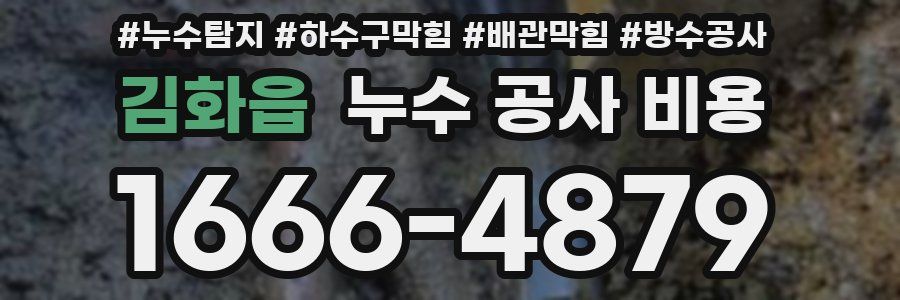 김화읍 누수 공사 비용