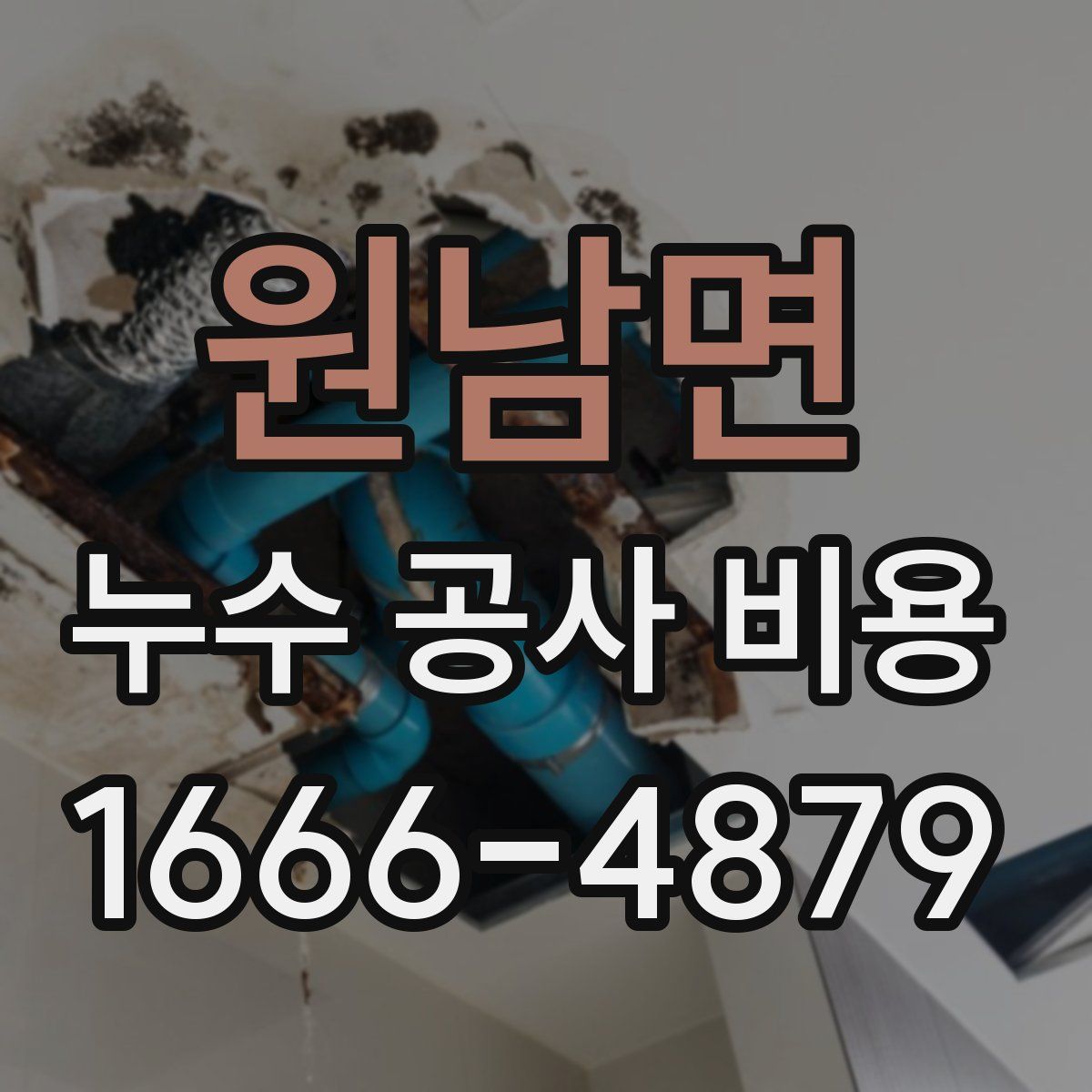 원남면 누수 공사 비용