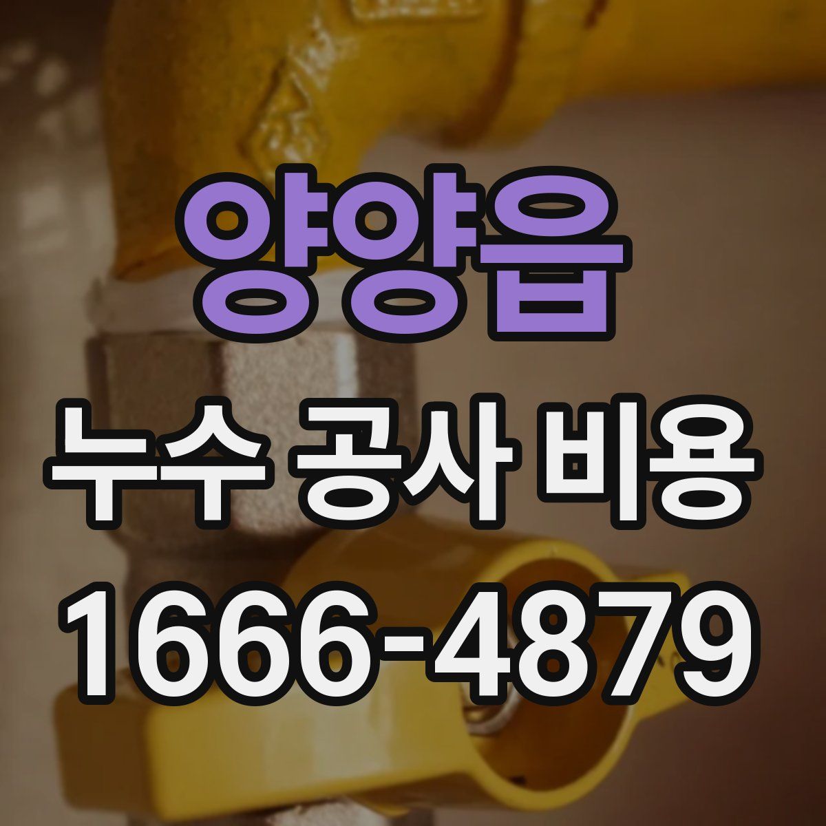 양양읍 누수 공사 비용