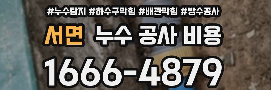 서면 누수 공사 비용