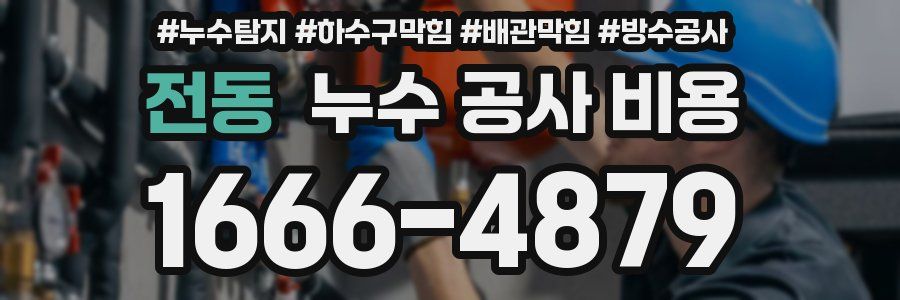전동 누수 공사 비용
