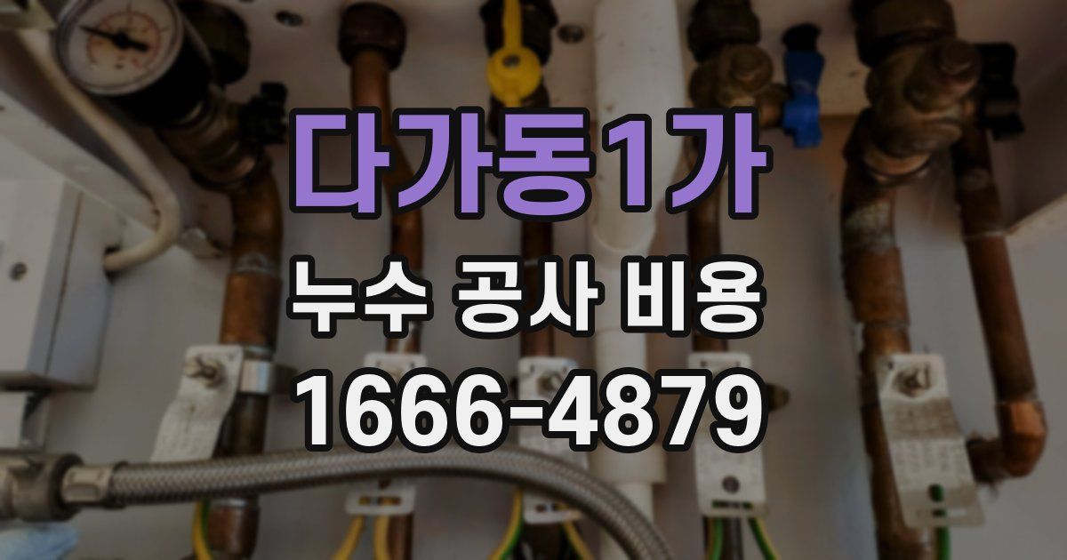 다가동1가 누수 공사 비용