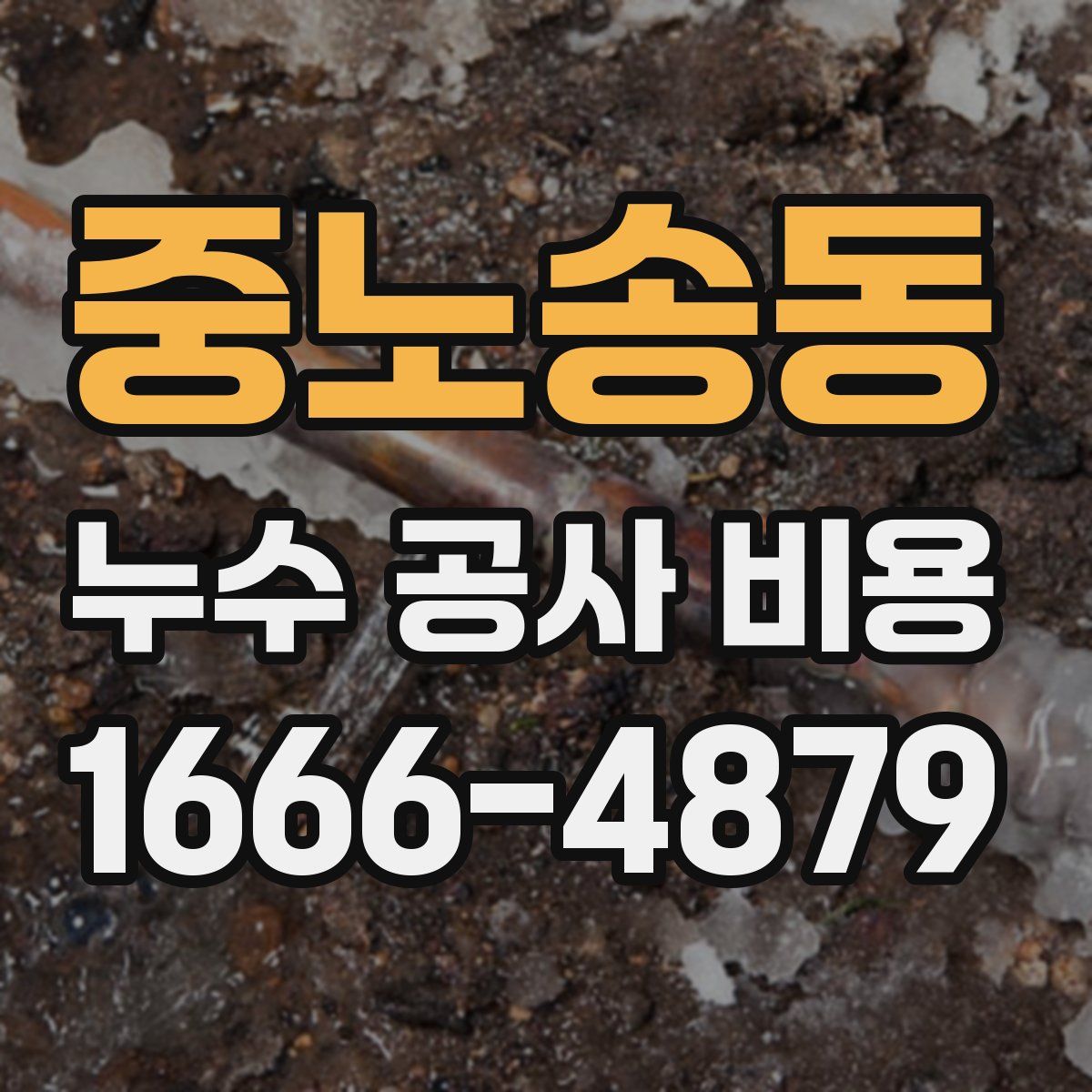 중노송동 누수 공사 비용