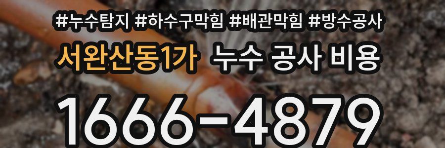 서완산동1가 누수 공사 비용