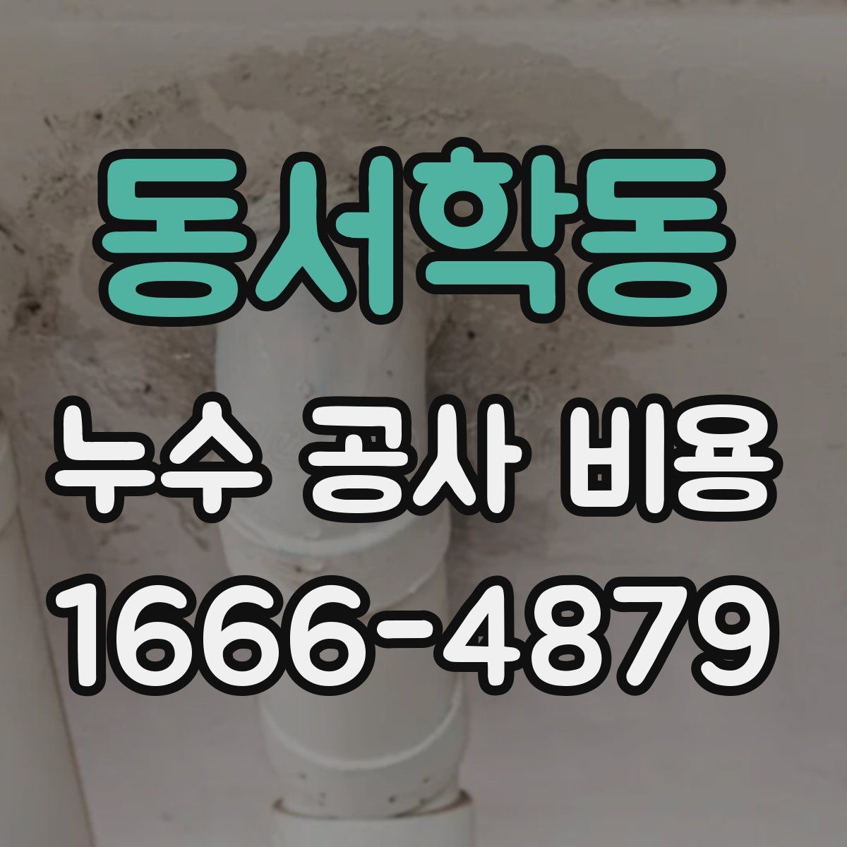 동서학동 누수 공사 비용