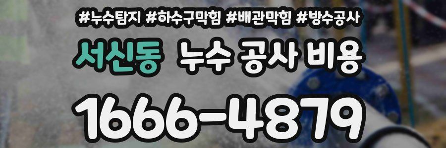 서신동 누수 공사 비용