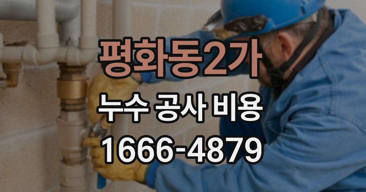 평화동2가 누수 공사 비용