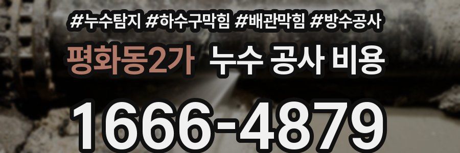 평화동2가 누수 공사 비용