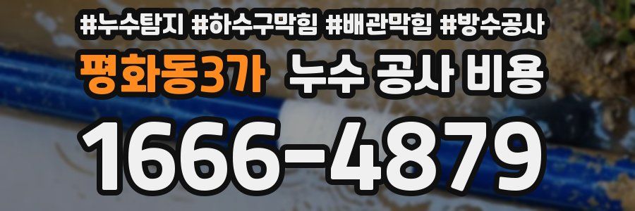 평화동3가 누수 공사 비용