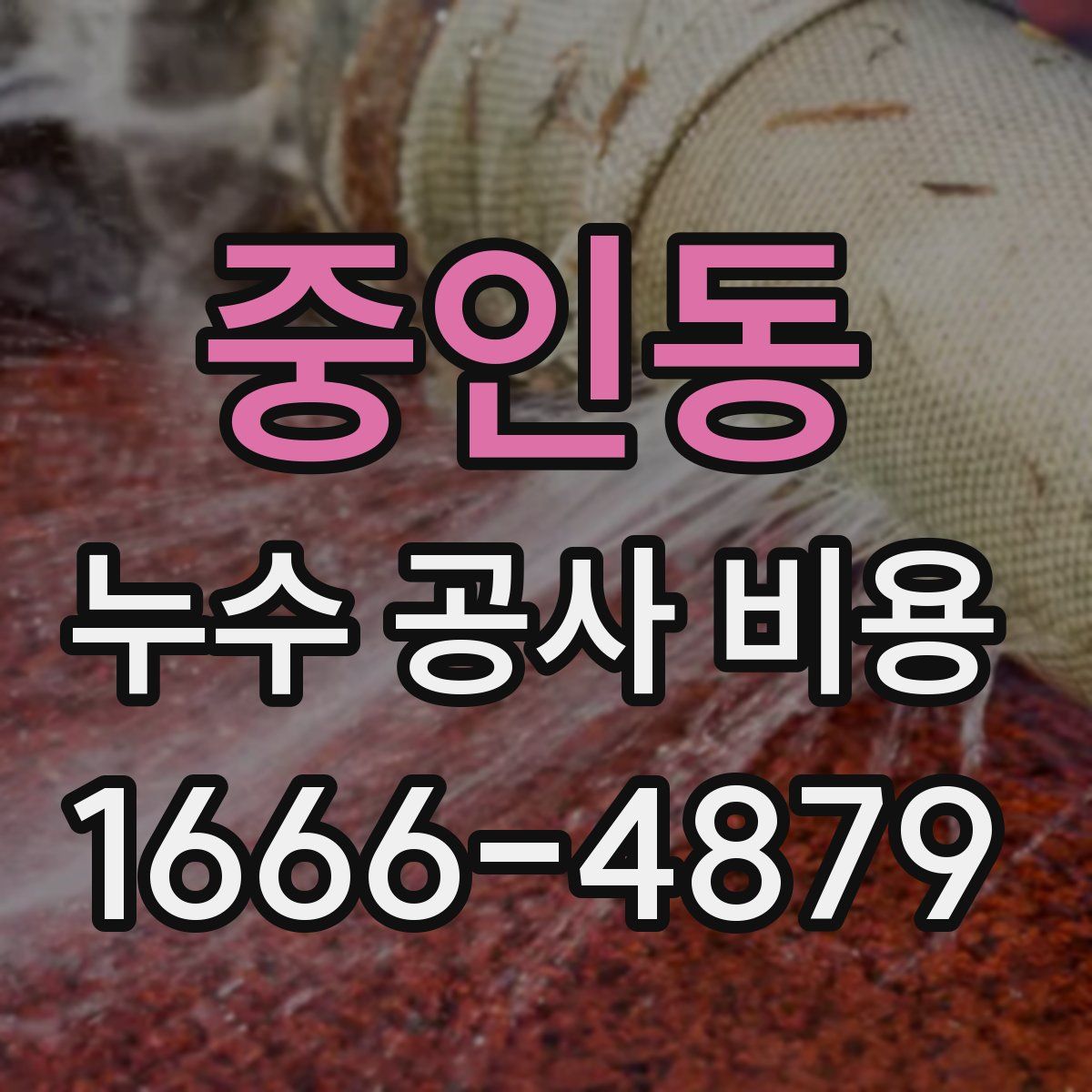 중인동 누수 공사 비용