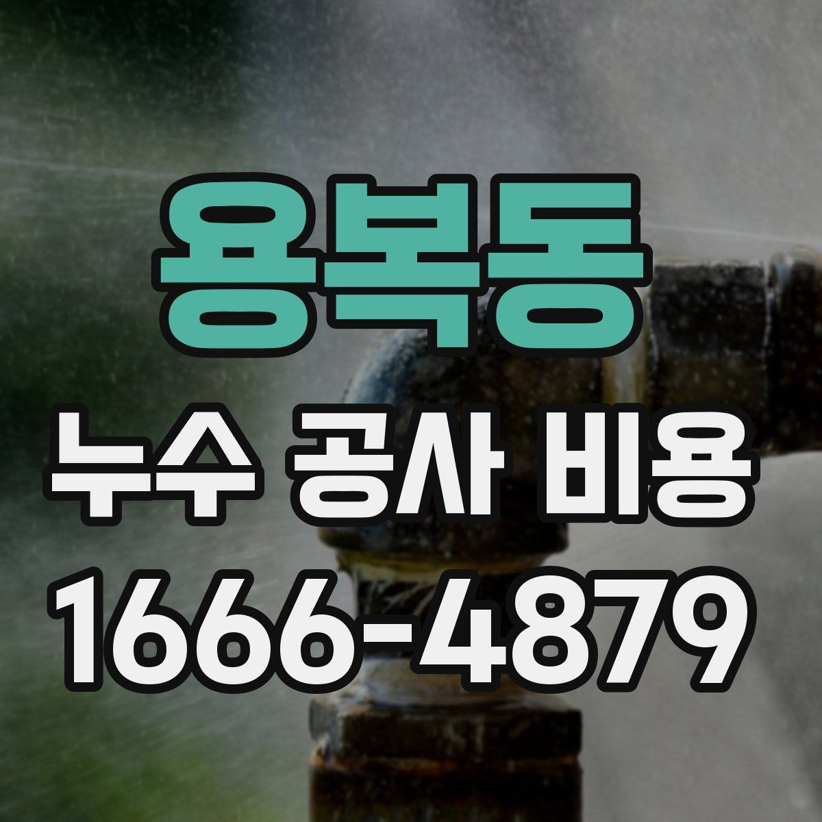 용복동 누수 공사 비용