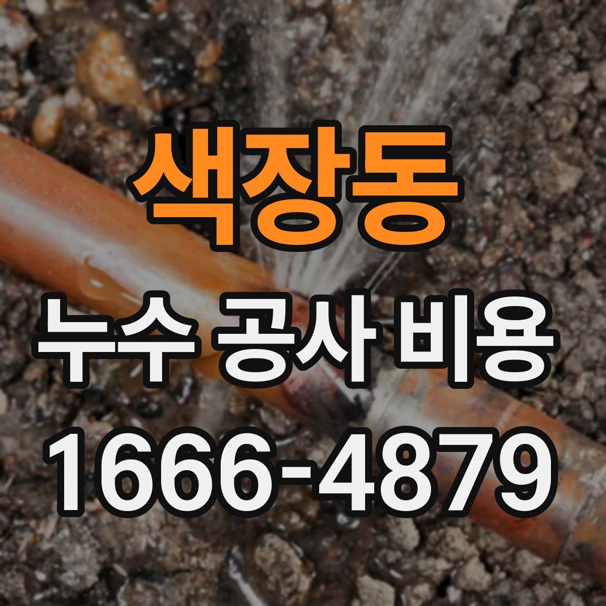 색장동 누수 공사 비용