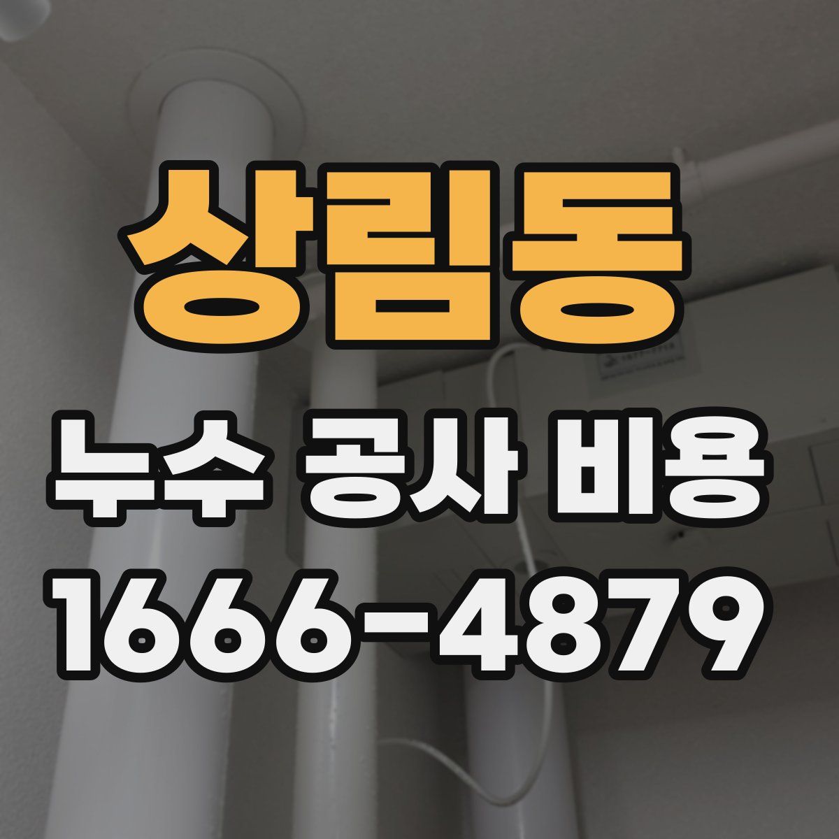 상림동 누수 공사 비용