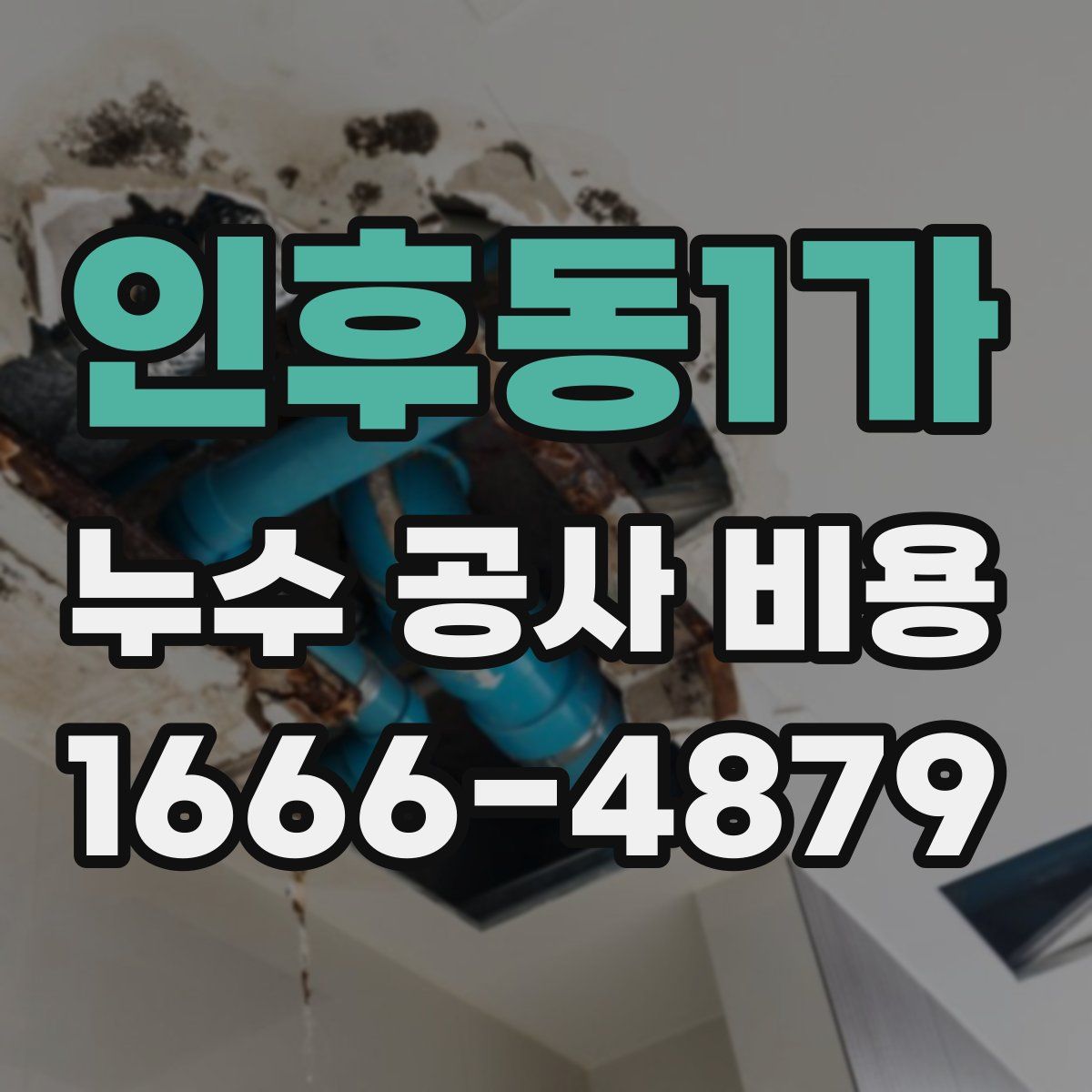 인후동1가 누수 공사 비용