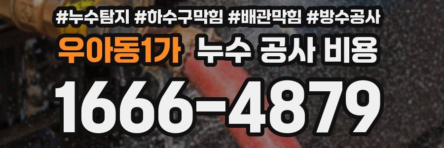우아동1가 누수 공사 비용